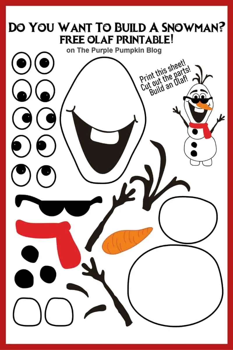 Printable Build A Snowman Template