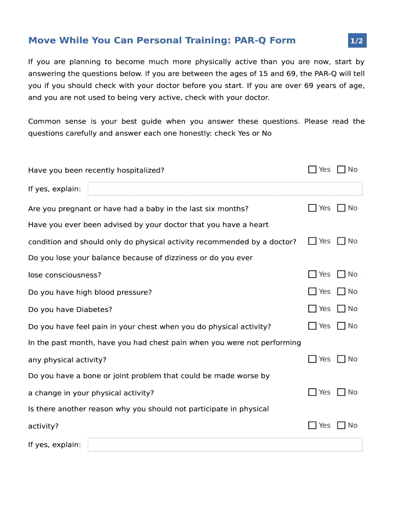 Par Q Form Template