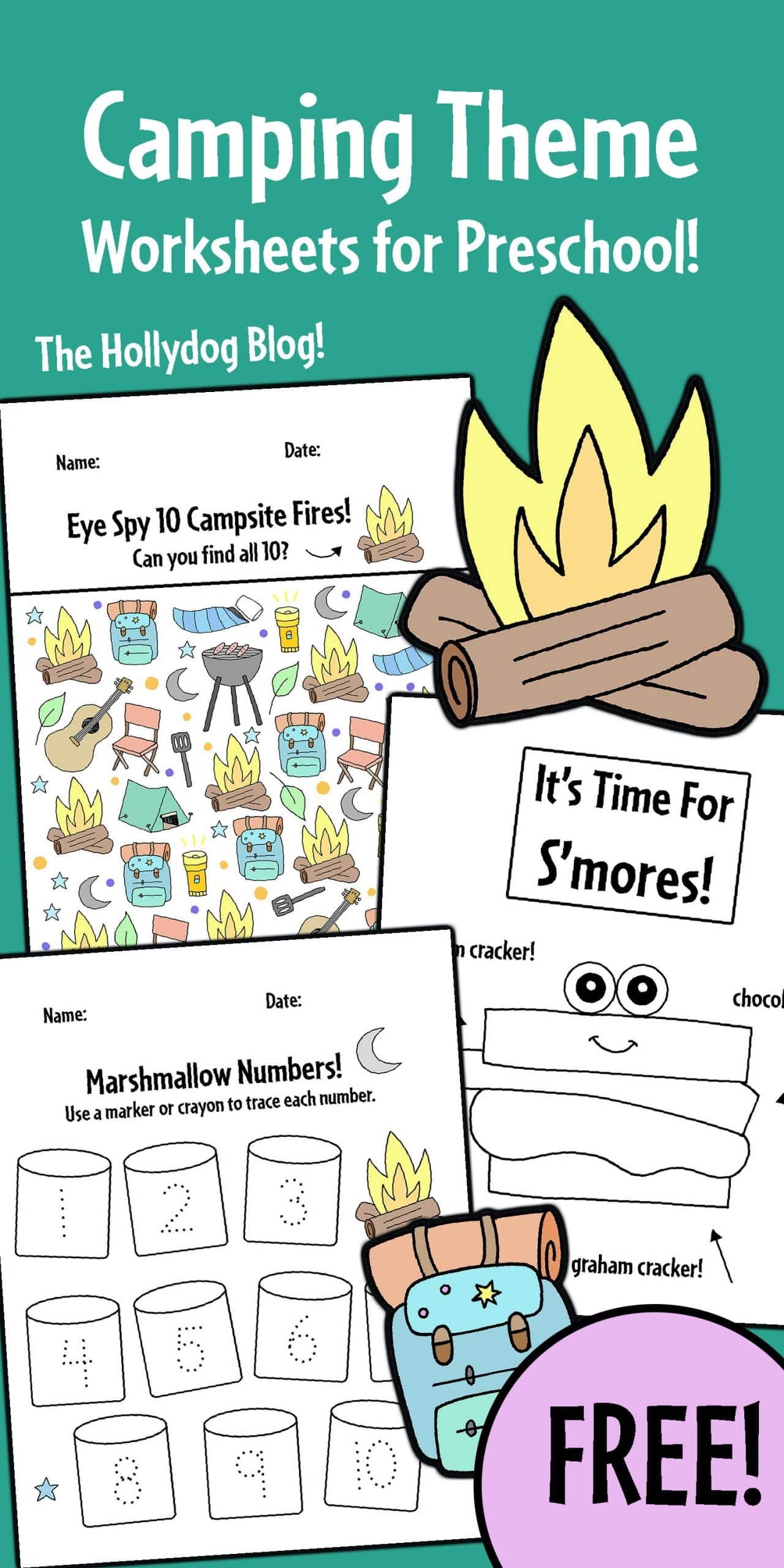 Printable Camping Worksheets Preschool