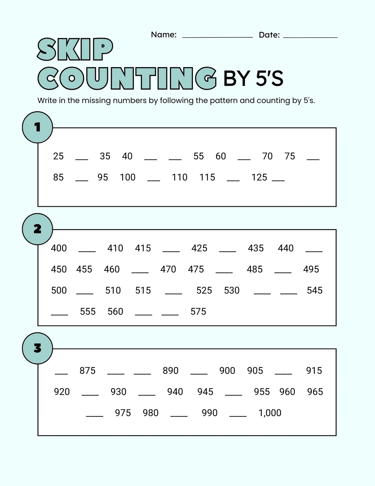 Math Worksheet Printable 2nd Grade