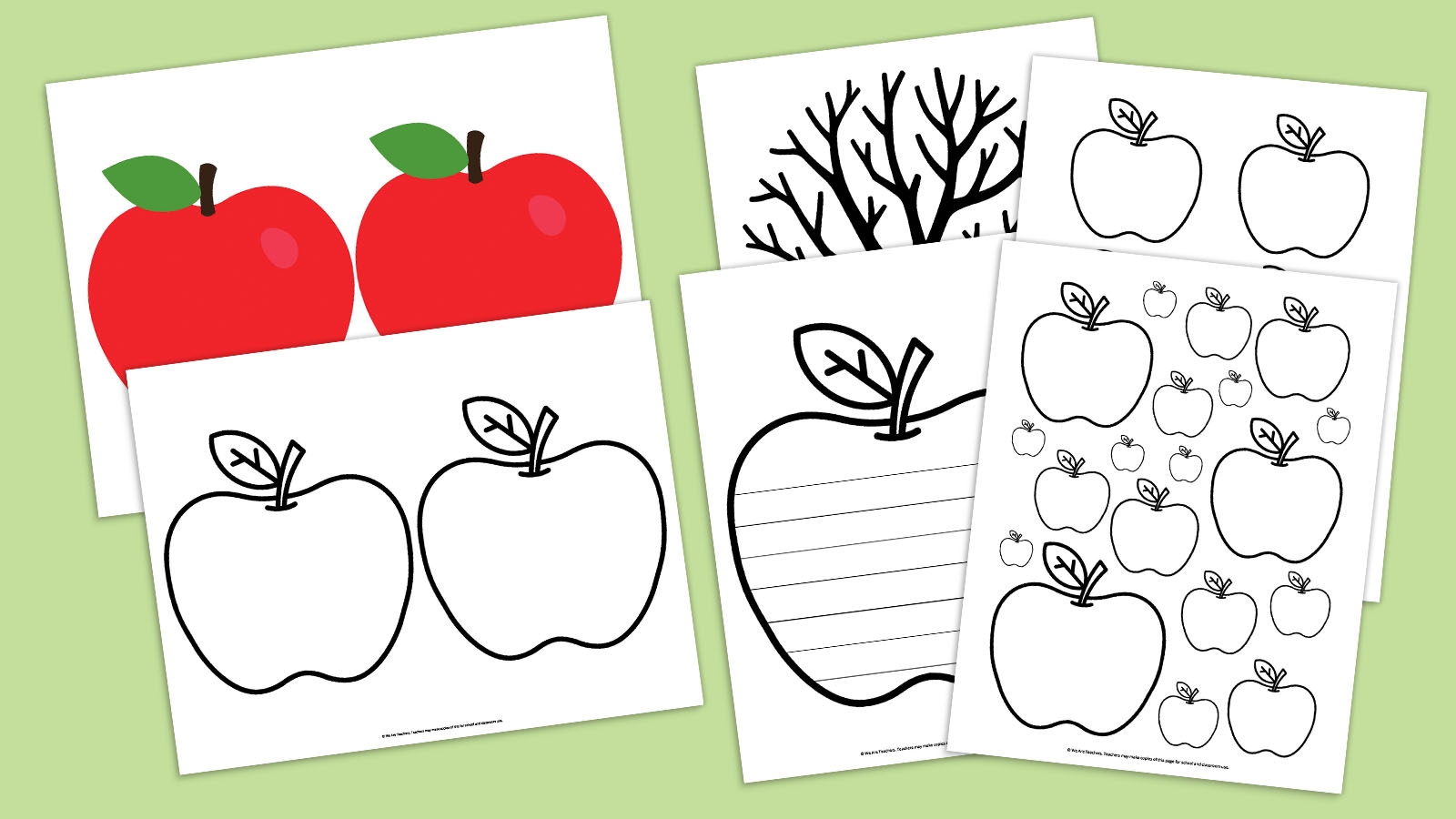 Free Apple Template Printable