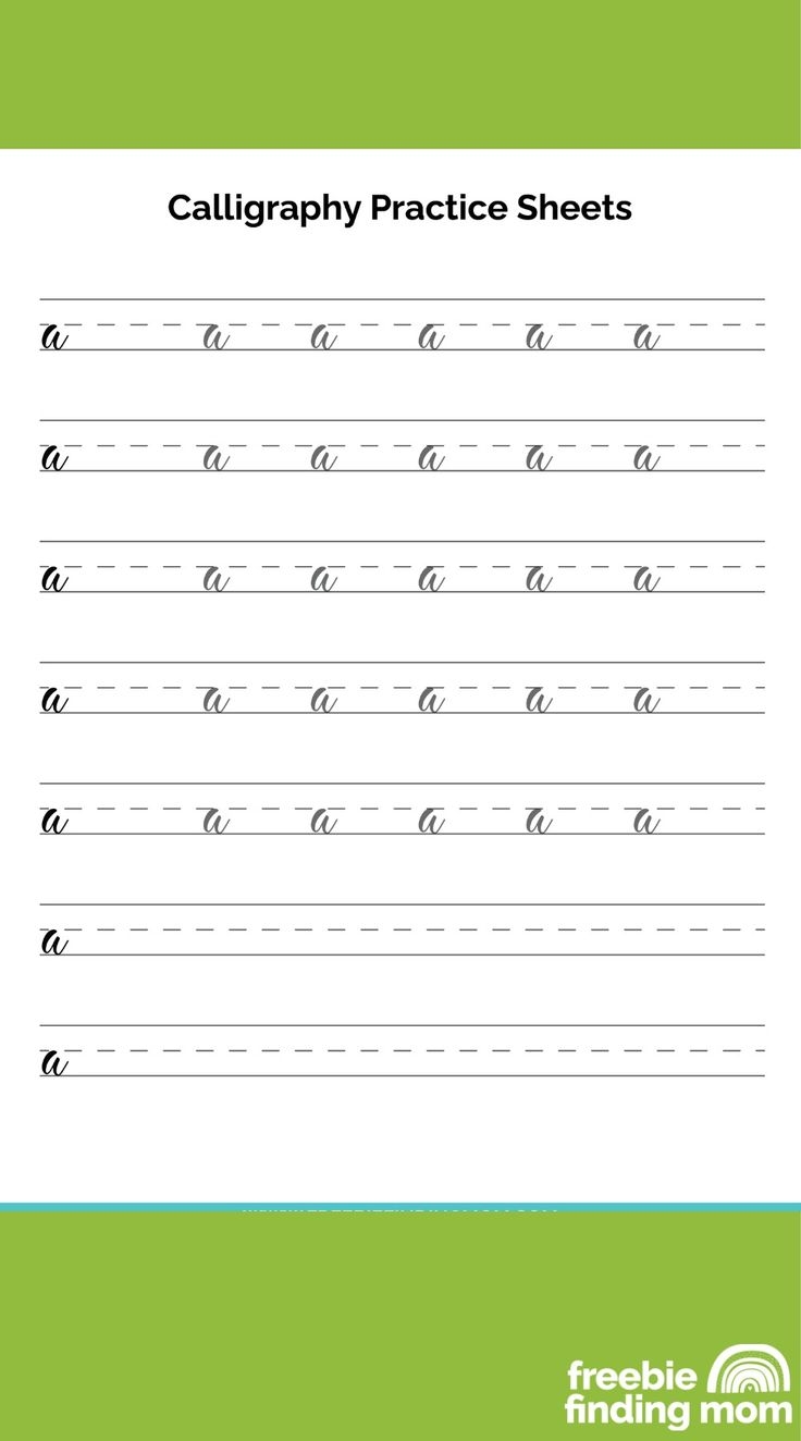 Free Printable Calligraphy Worksheets For Beginners Pdf