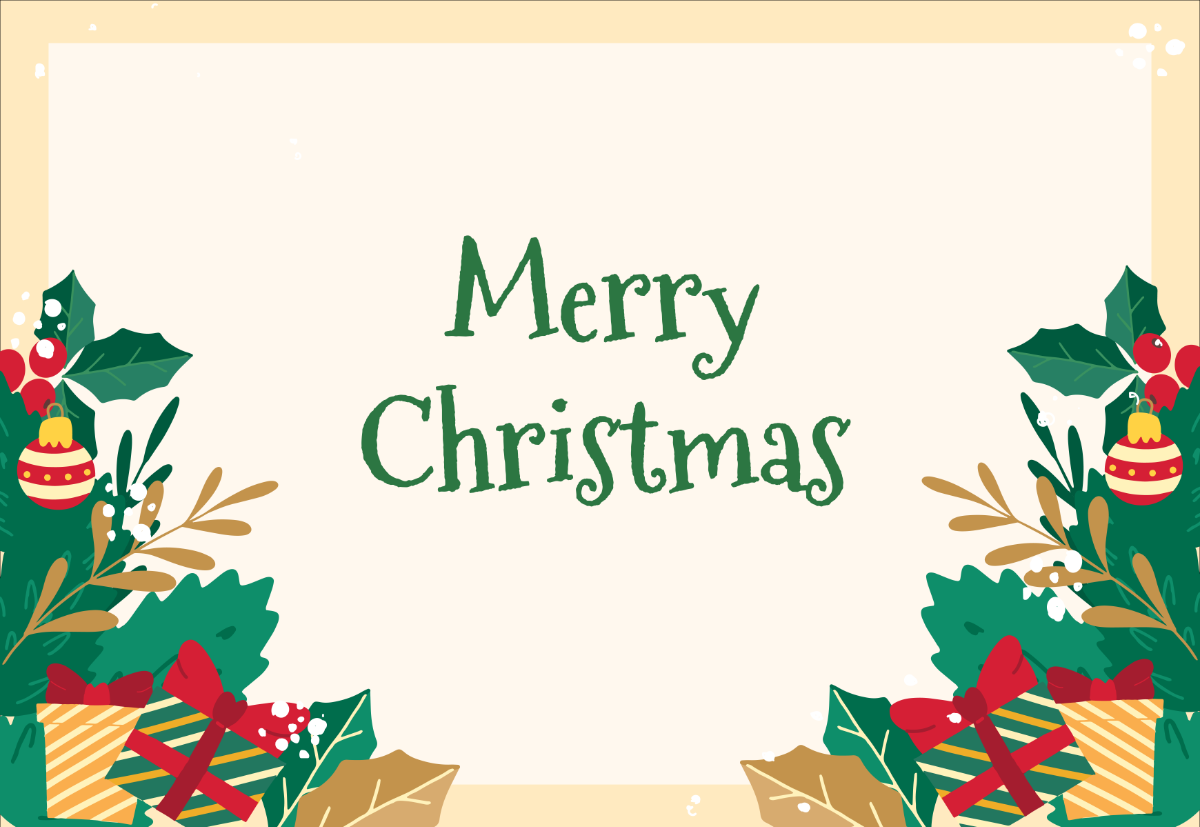 Free Printable Xmas Cards Template