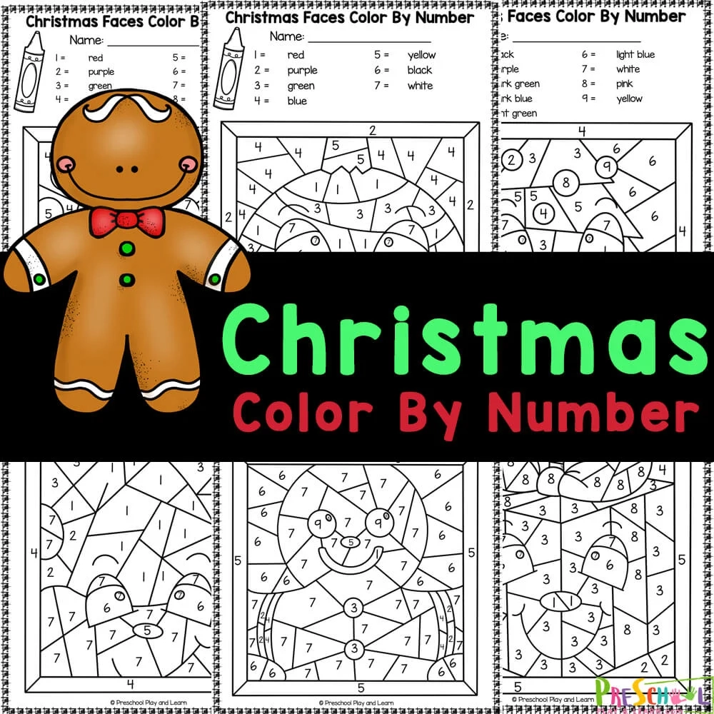 Christmas Multiplication Color By Number Printable Worksheets Free