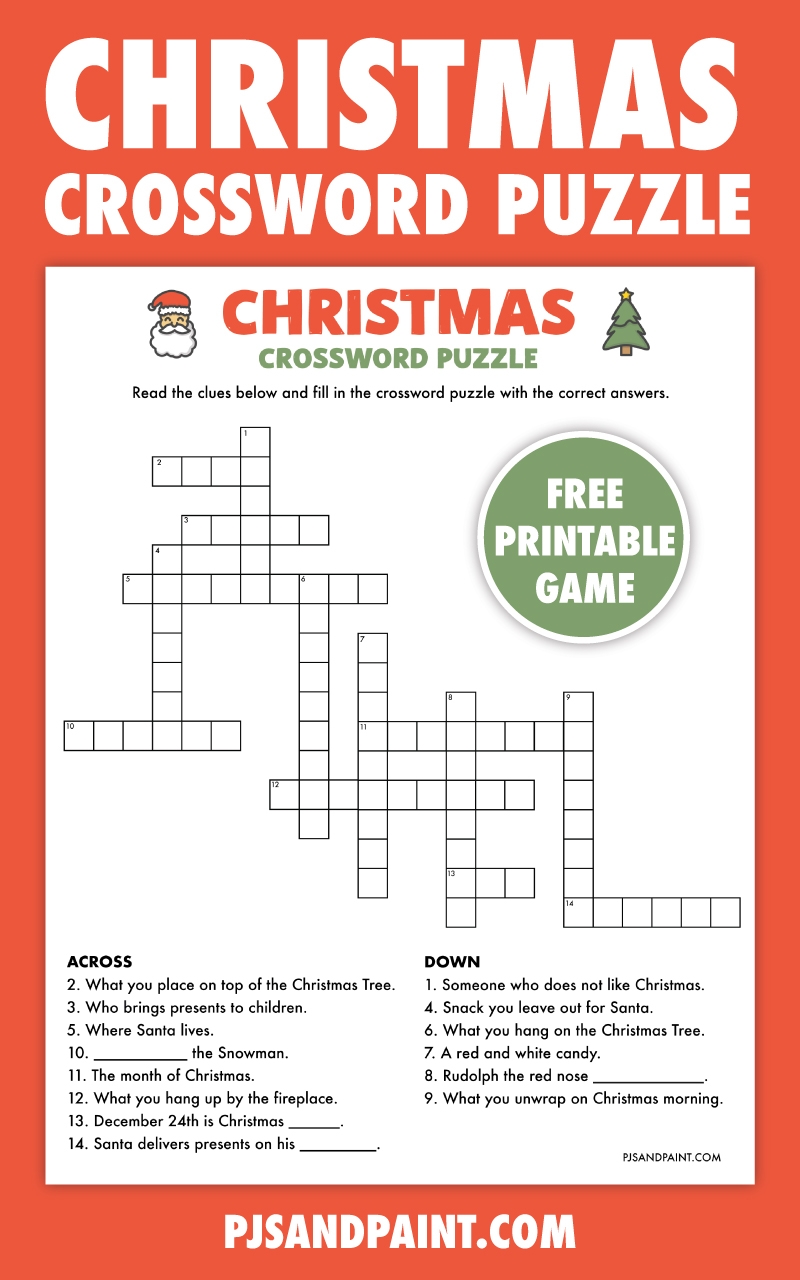 Free Printable Crossword Puzzles Christmas