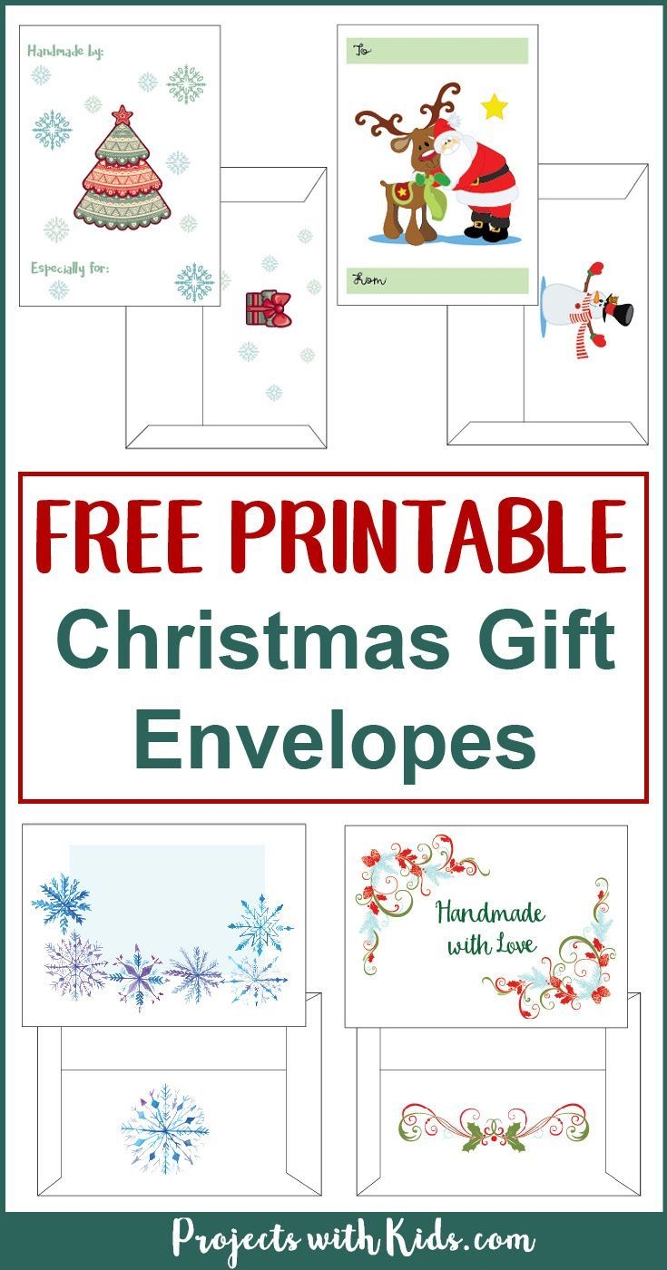 Christmas Envelope Template Printable