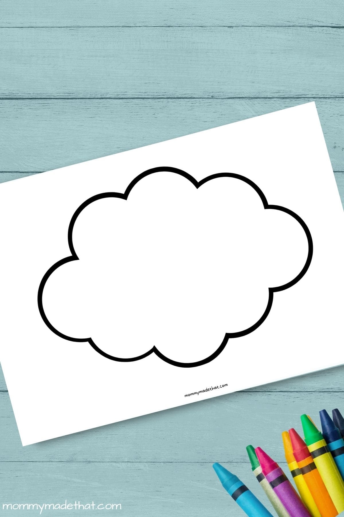 Cloud Template Printable Free