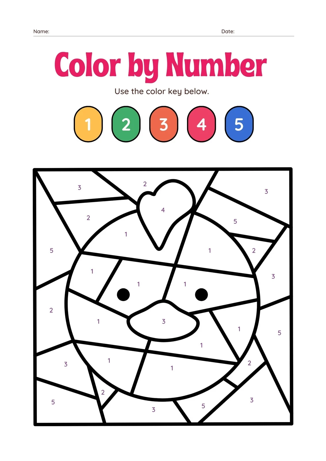 Printable Coloring Worksheets For Grade 2