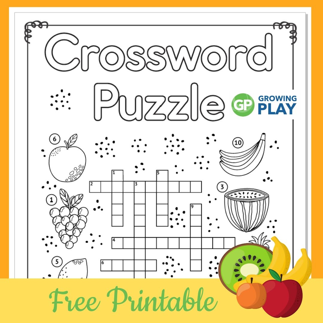 Free Printable Easy Crossword Puzzles Kids