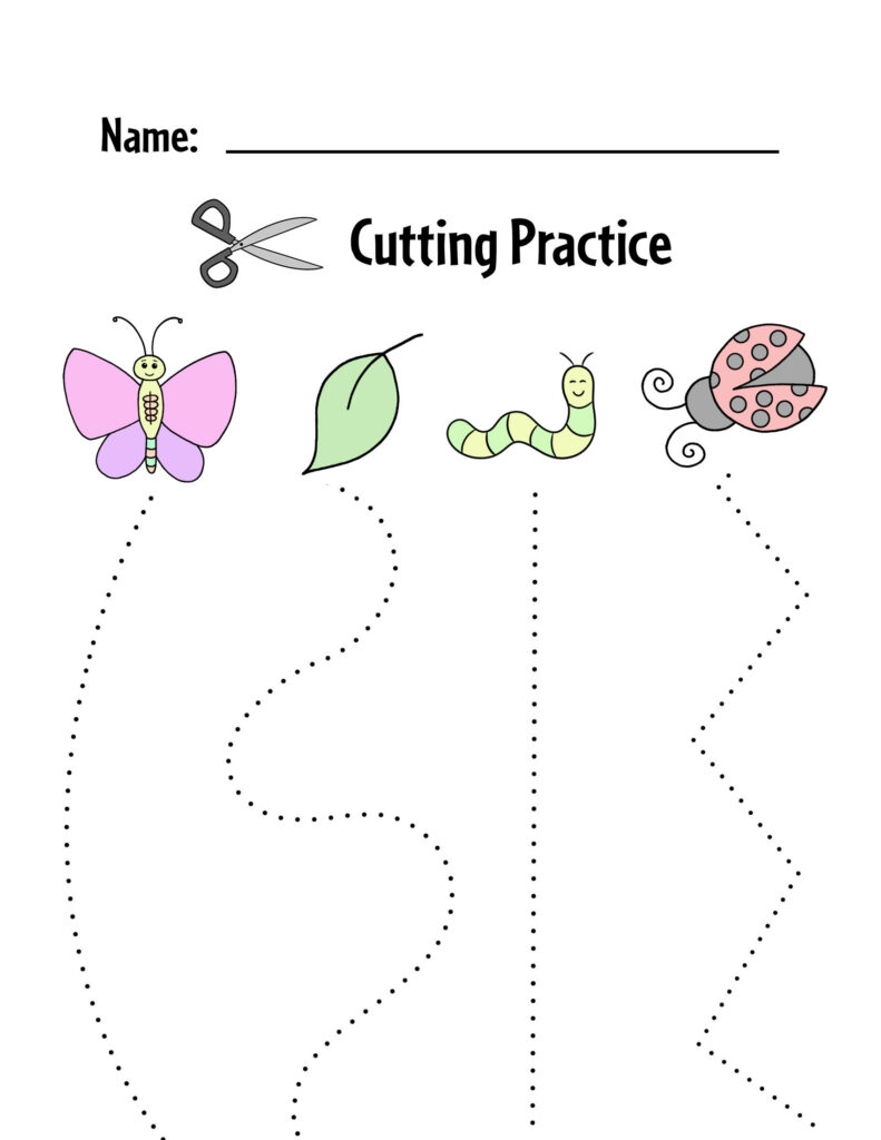 Free Printable Cutting Worksheets Preschool