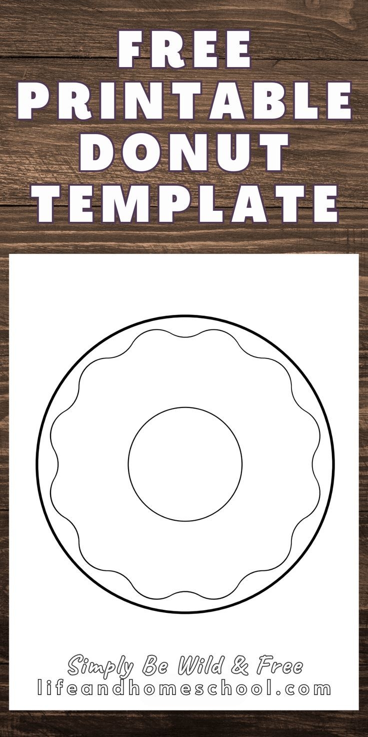 Donut Template Printable