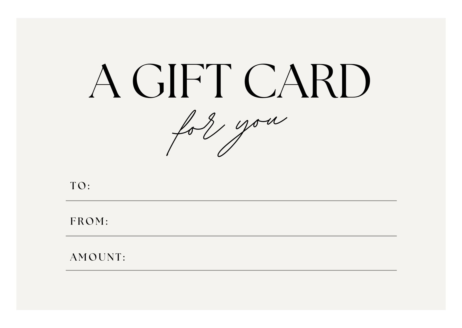 Gift Certificate Templates Free Printable