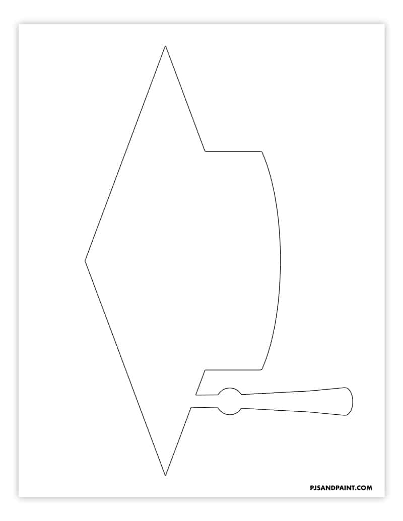 Graduation Hat Printable Template
