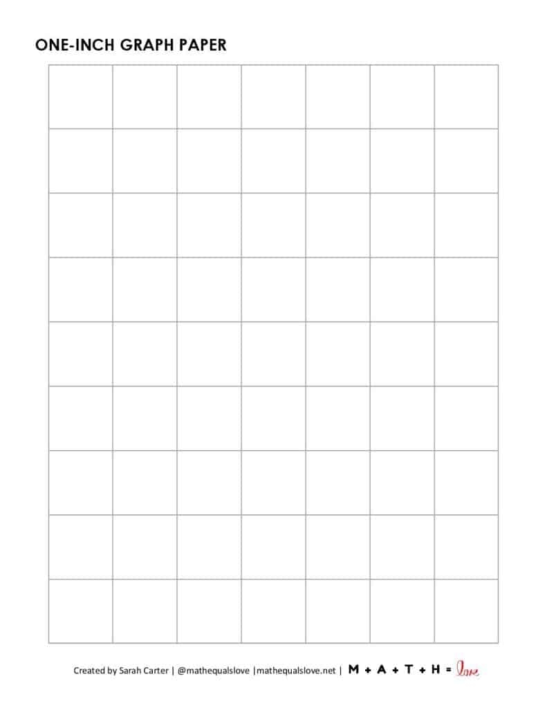Printable Graph Paper Inches