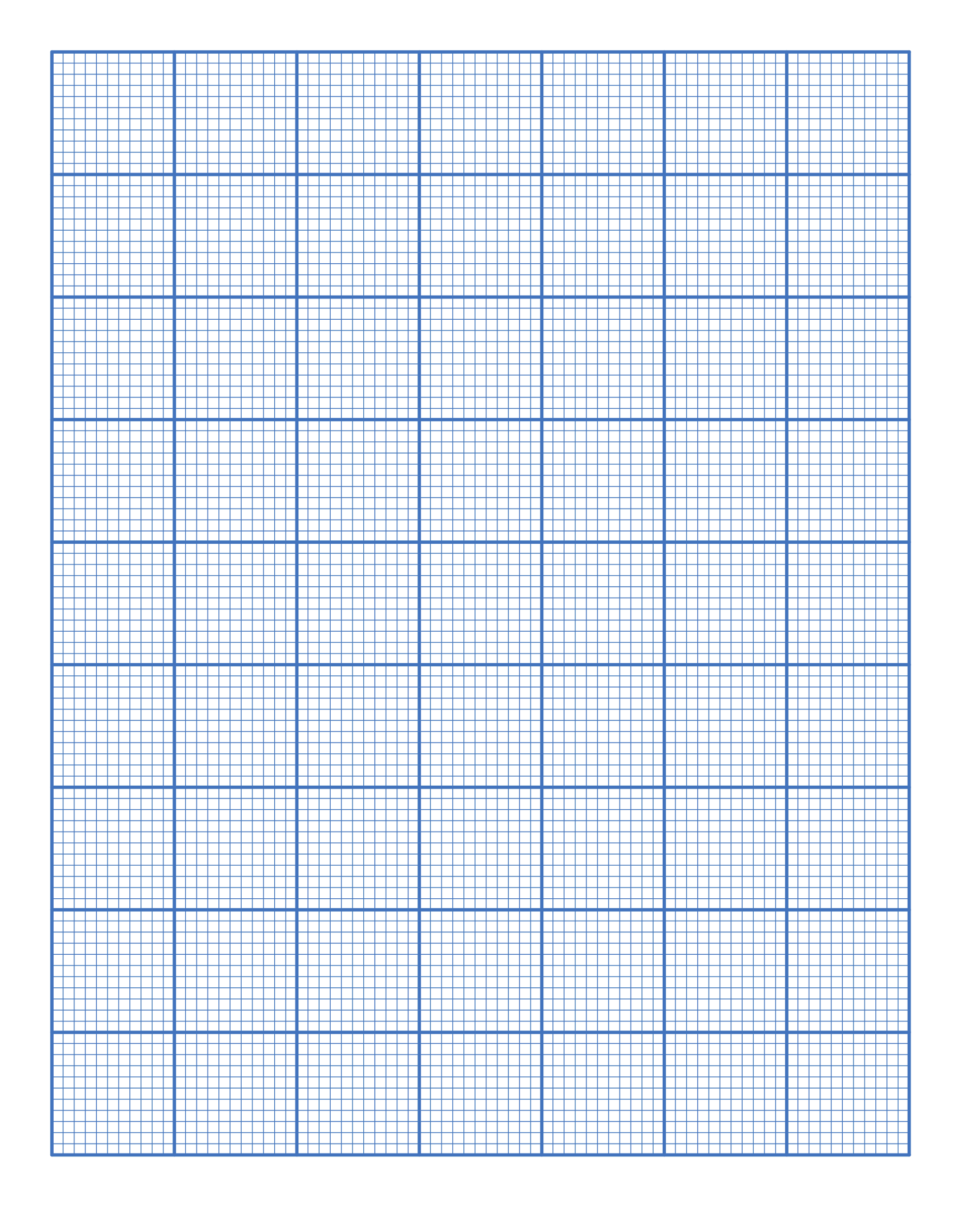 Printable 1 Inch Graph Paper