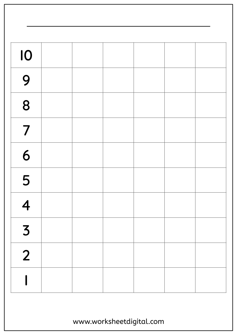 Free Printable Blank Graph Worksheets