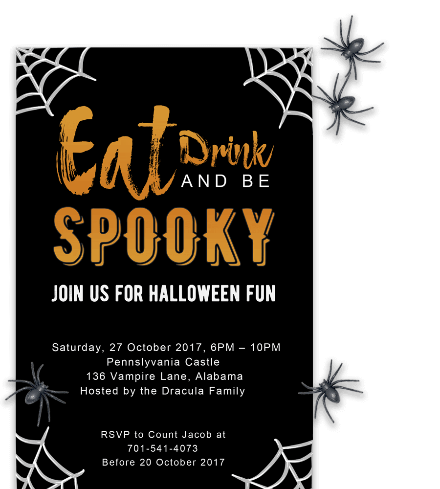 Free Printable Halloween Invitation Templates