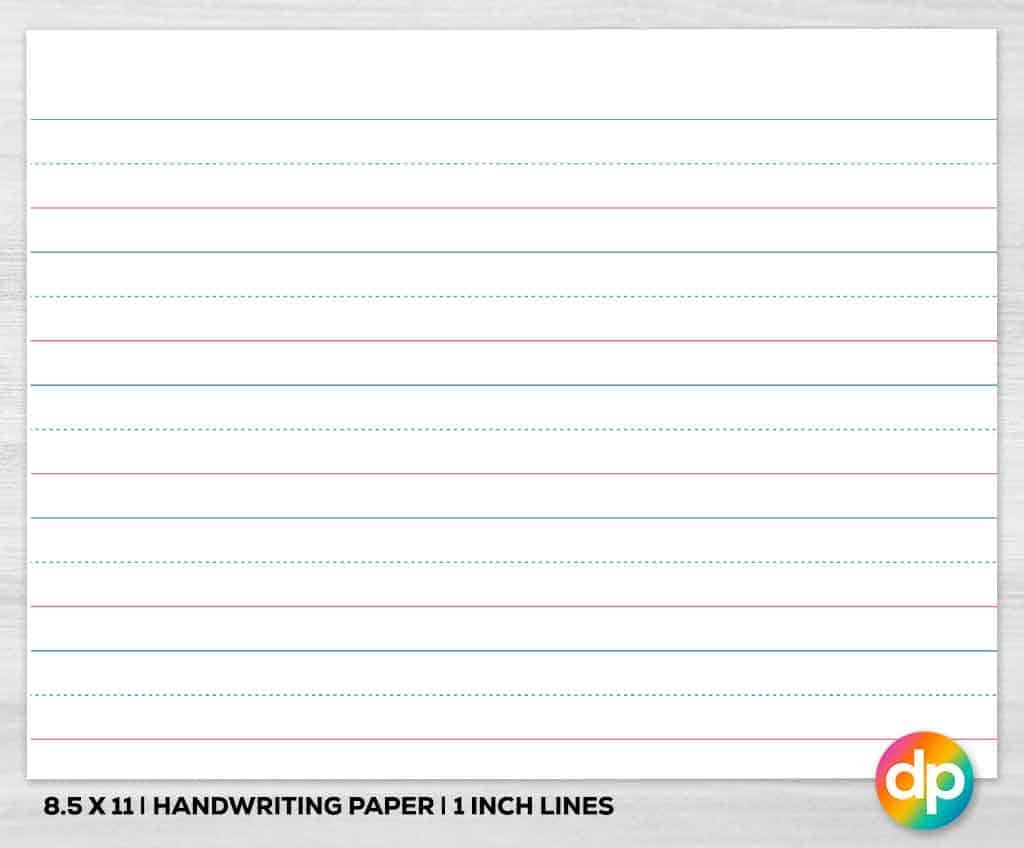Grade 1 Paper Line Printable
