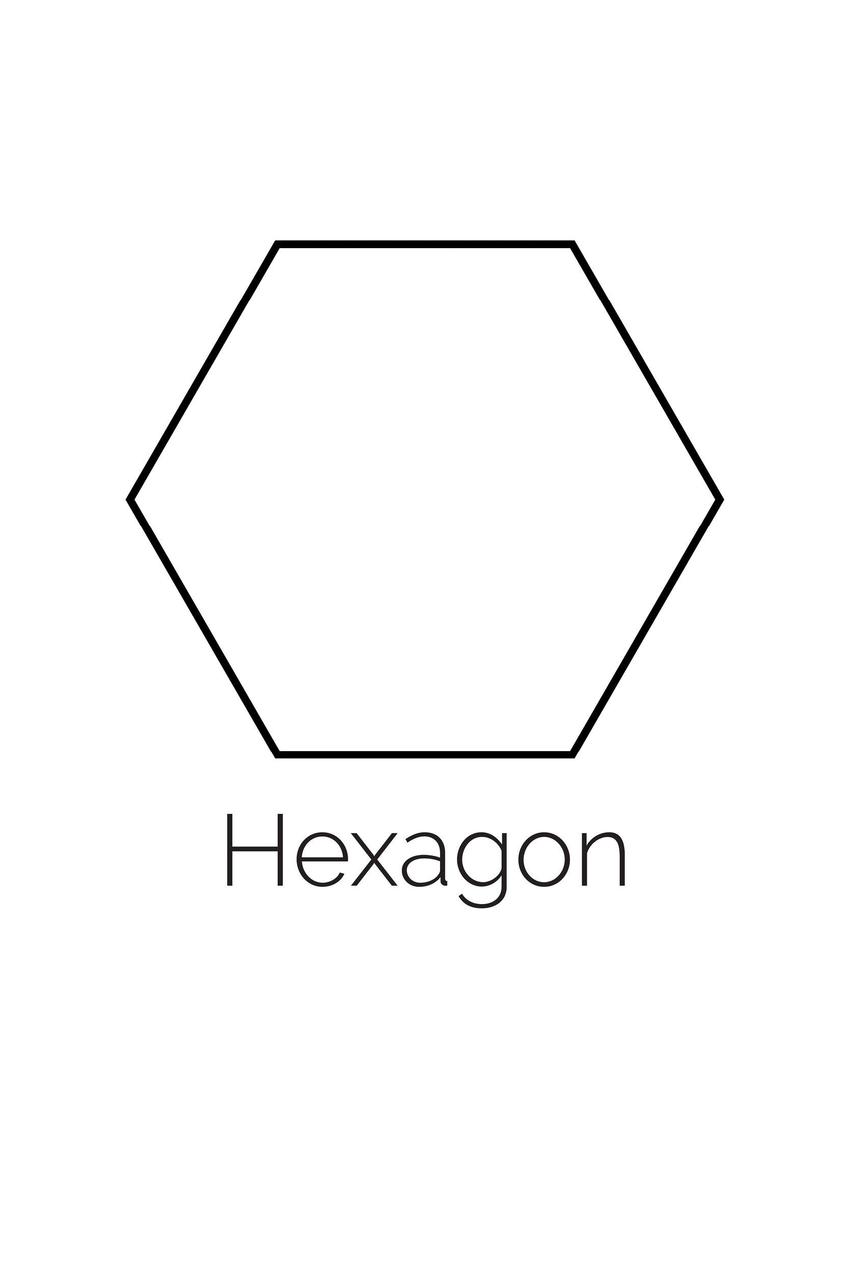 Free Printable Hexagon Shape Freebie Finding Mom Worksheets 