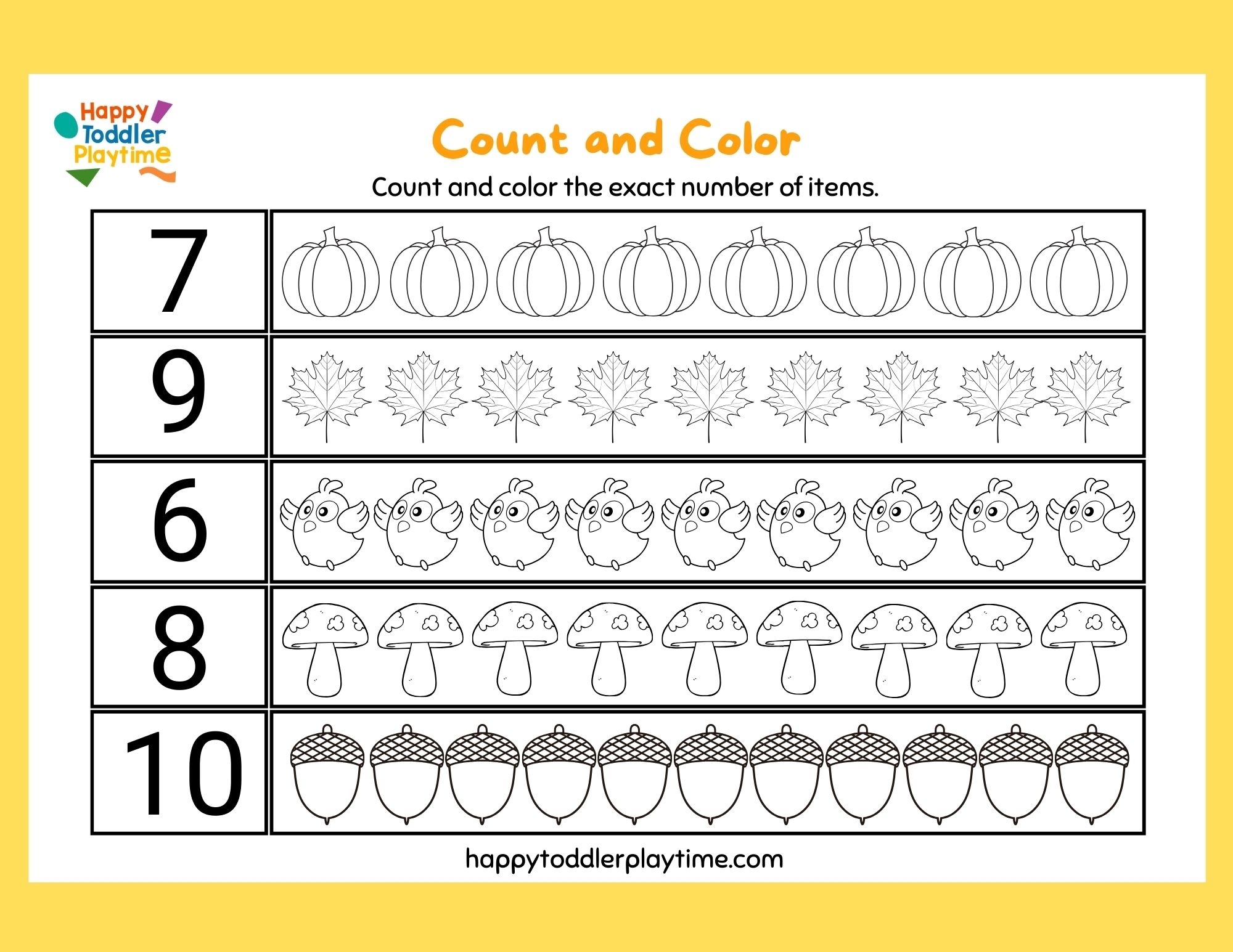 Free Printable Counting Worksheets For Kindergarten
