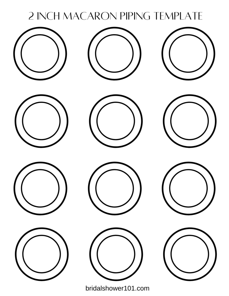 Printable Macaron Template