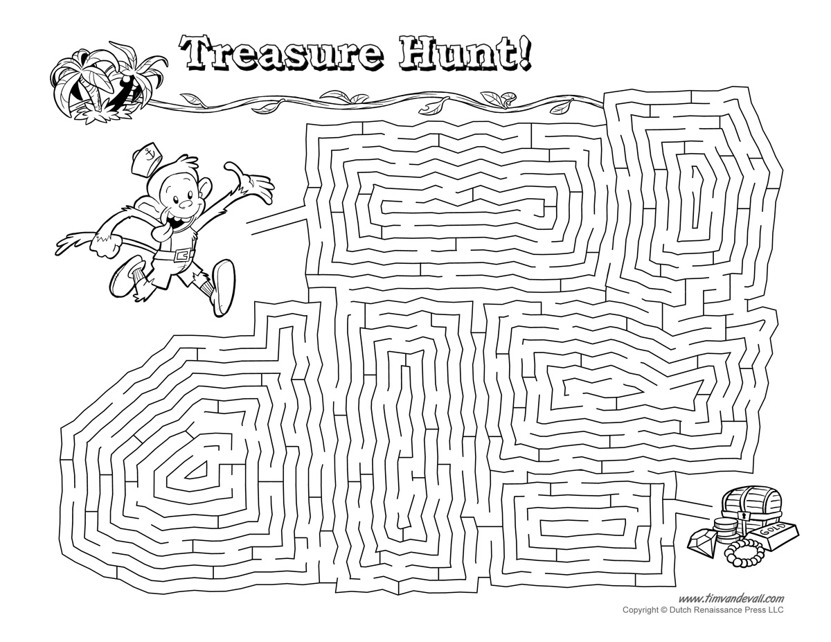 Free Maze Worksheet Printable
