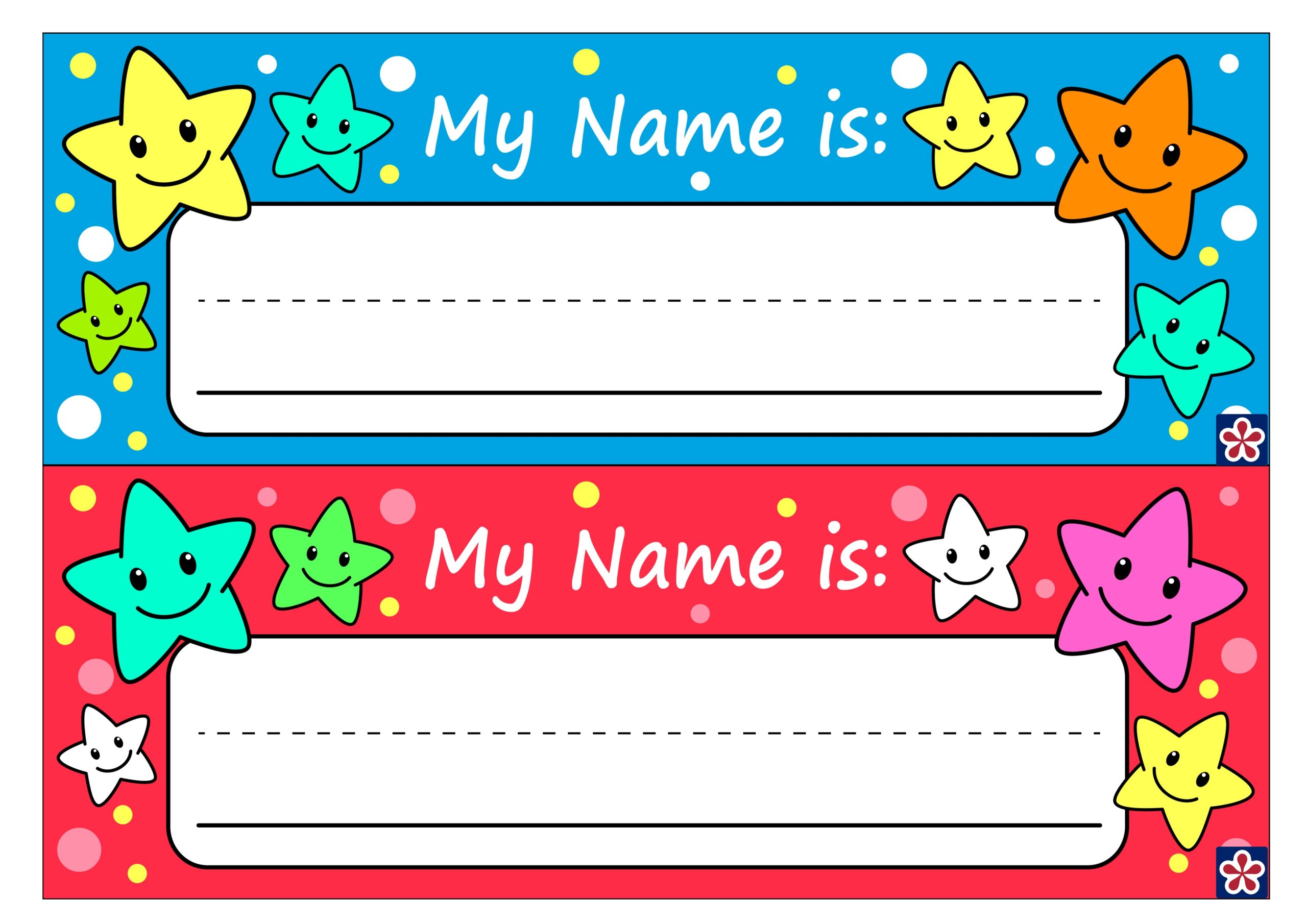 Editable Printable Name Tag Template