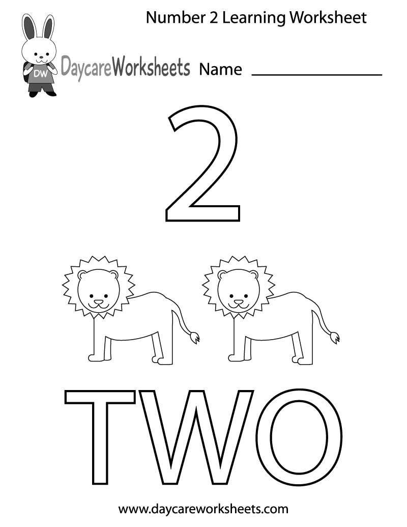 Free Printable Number 2 Worksheets Preschool