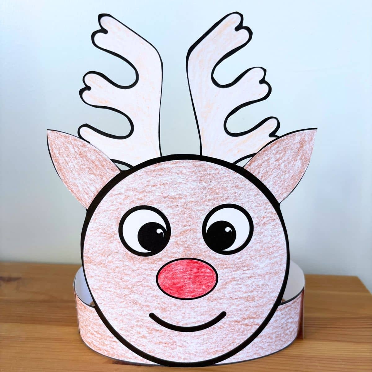 Free Printable Reindeer Headband Craft For Christmas Simply Full 