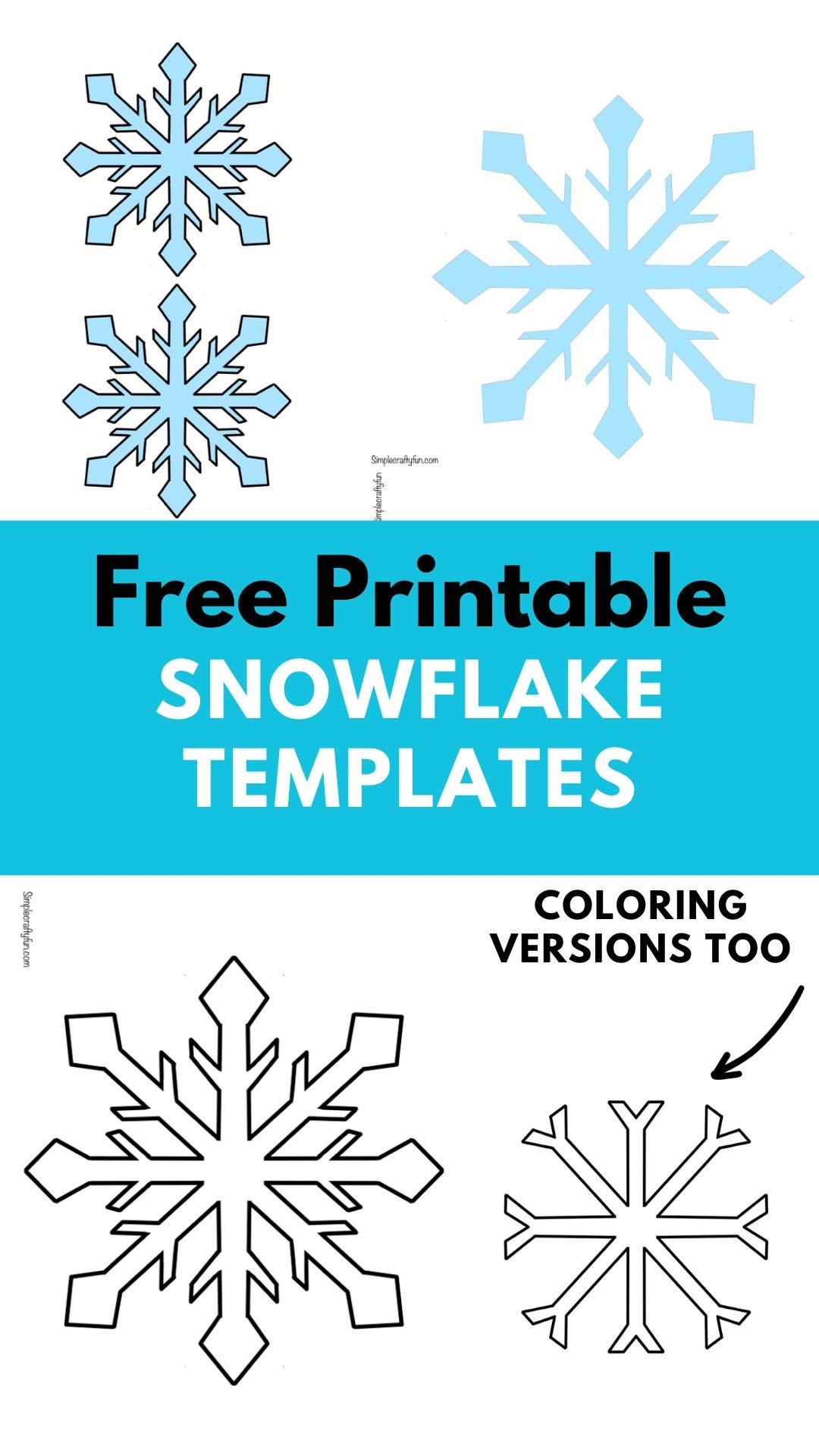 Free Printable Snowflake Template Pdf Free Download