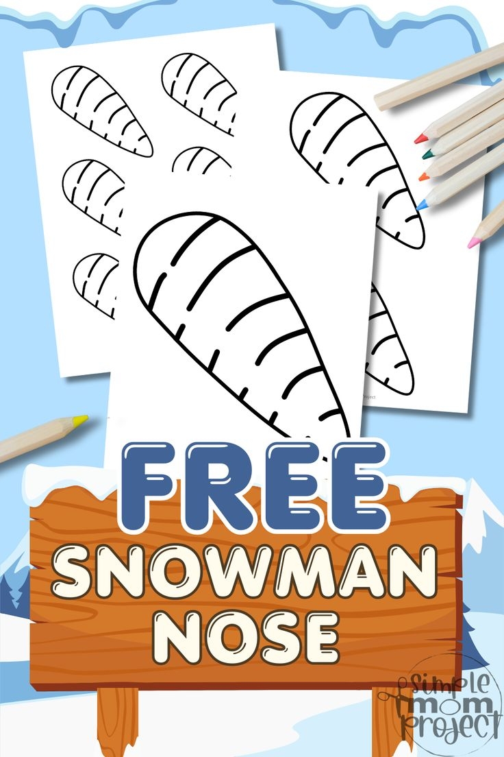 Free Printable Snowman Nose Template