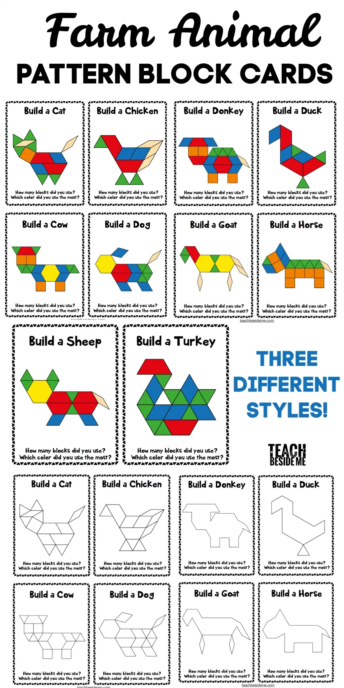 Tangrams Puzzles Printable