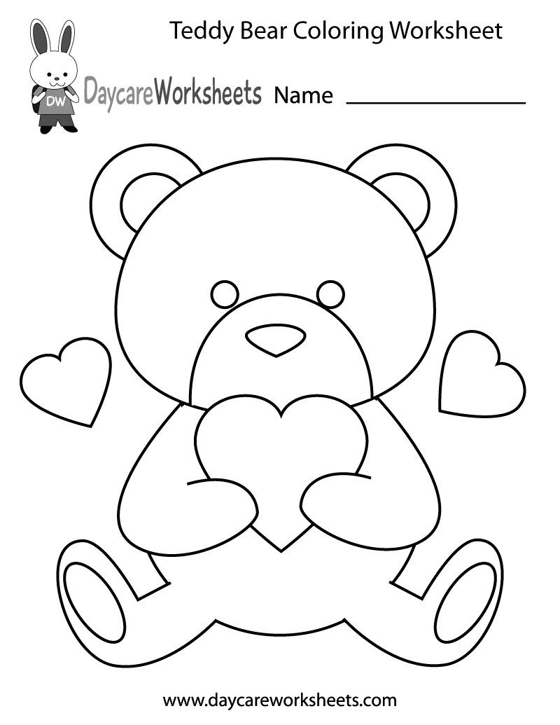 Teddy Bear Printable Template