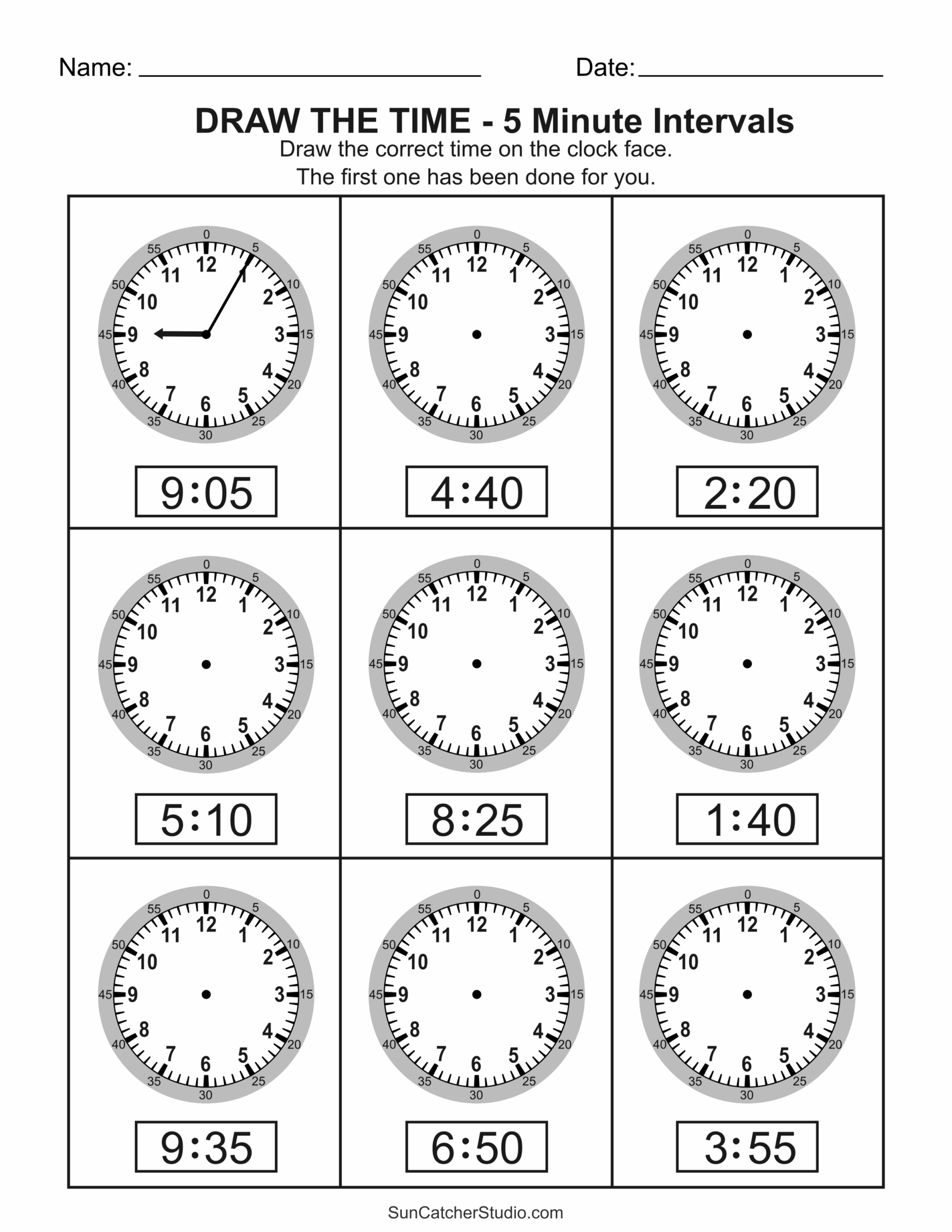 Free Printable Telling Time Worksheets Analog Clock Free 