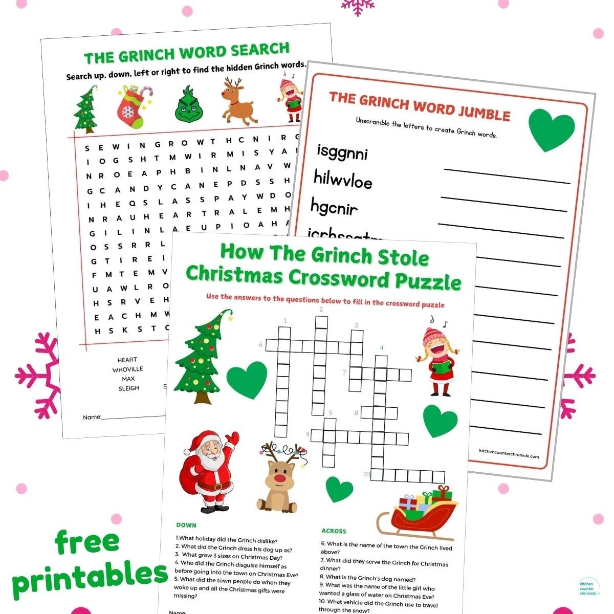 Free Printable Christmas Word Games Puzzles