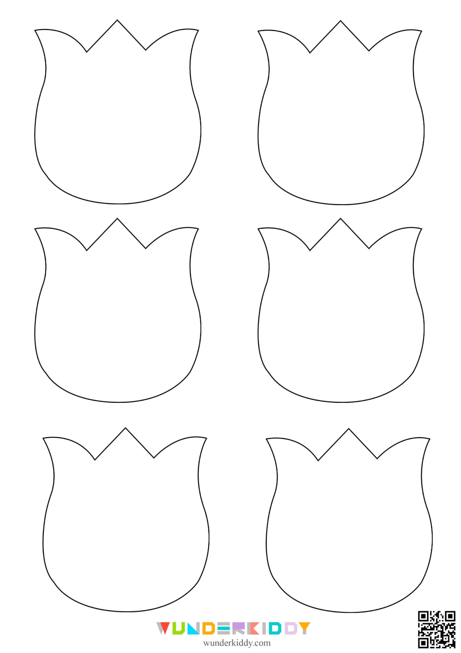 Printable Cut Out Tulip Template
