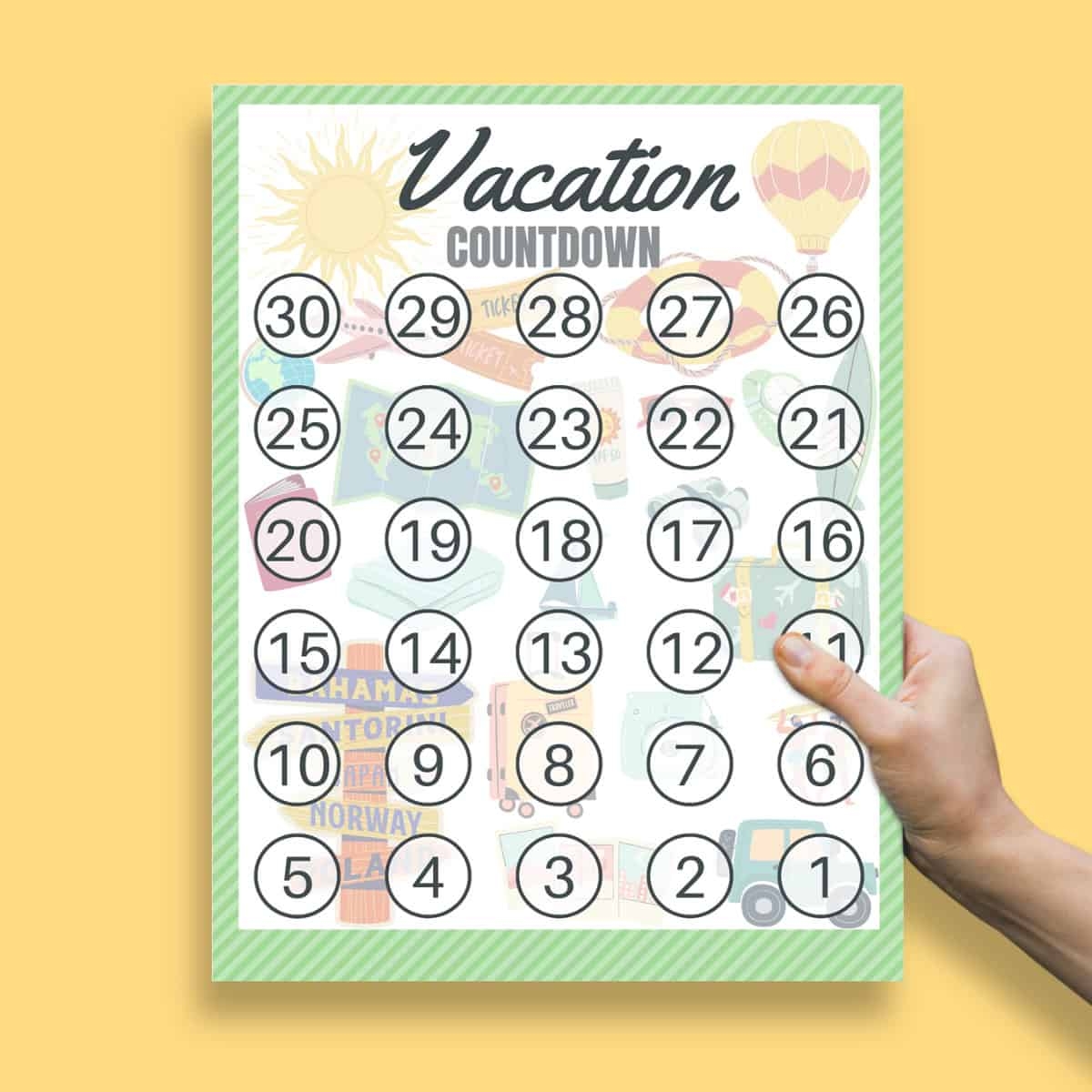 Printable Calendar Countdown