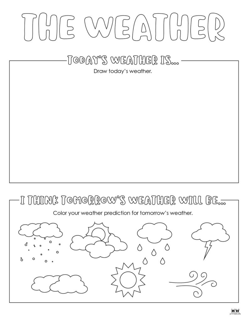 Free Printable Weather Worksheet Kindergarten Download Free 