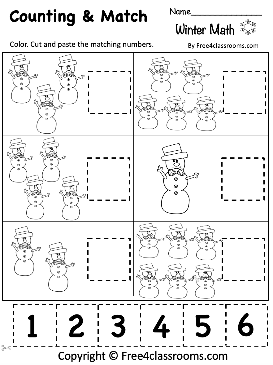 Free Printable Worksheet For Preschoolers