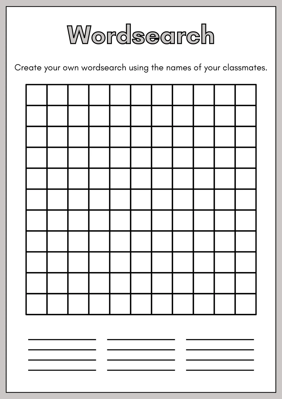 Free Printable Find The Word Puzzles