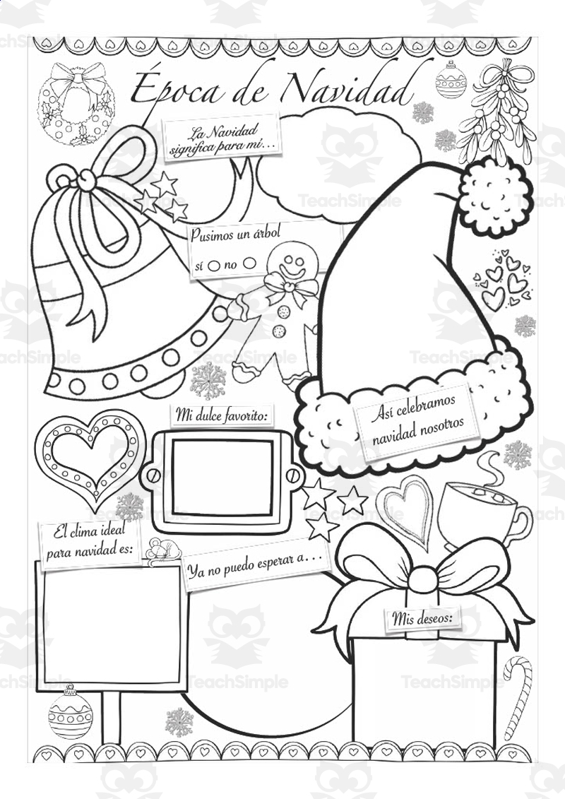 Free Spanish Christmas Worksheet Download Free Spanish Christmas 
