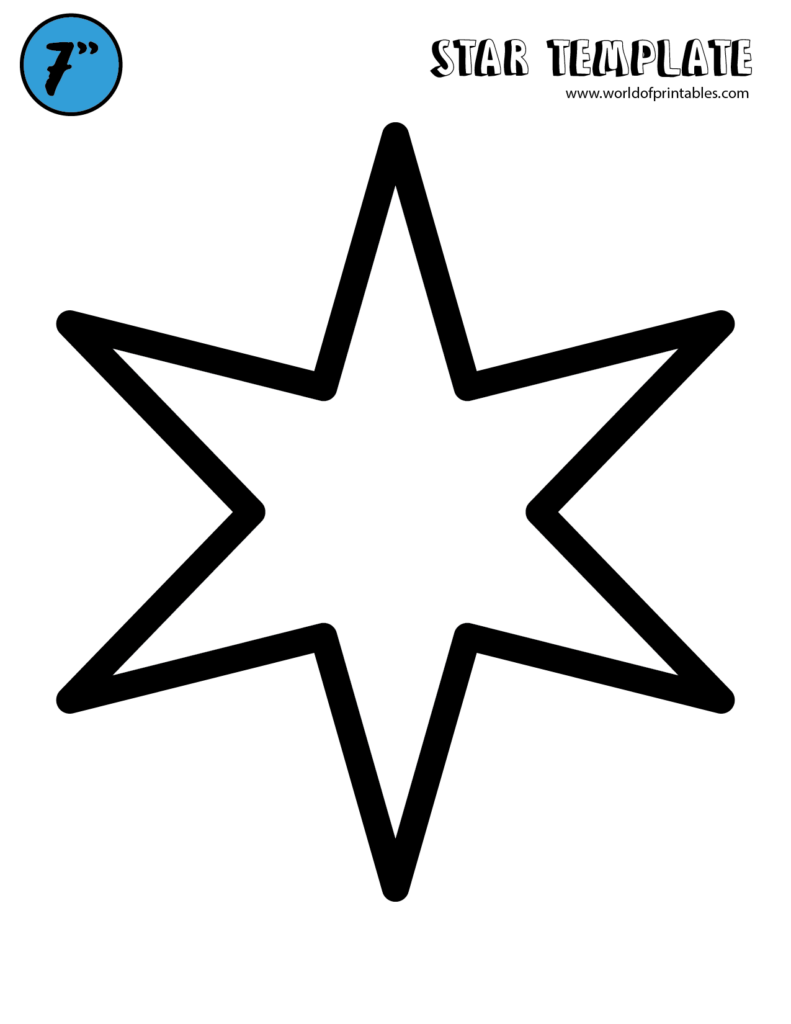 Free Printable Christmas Star Templates