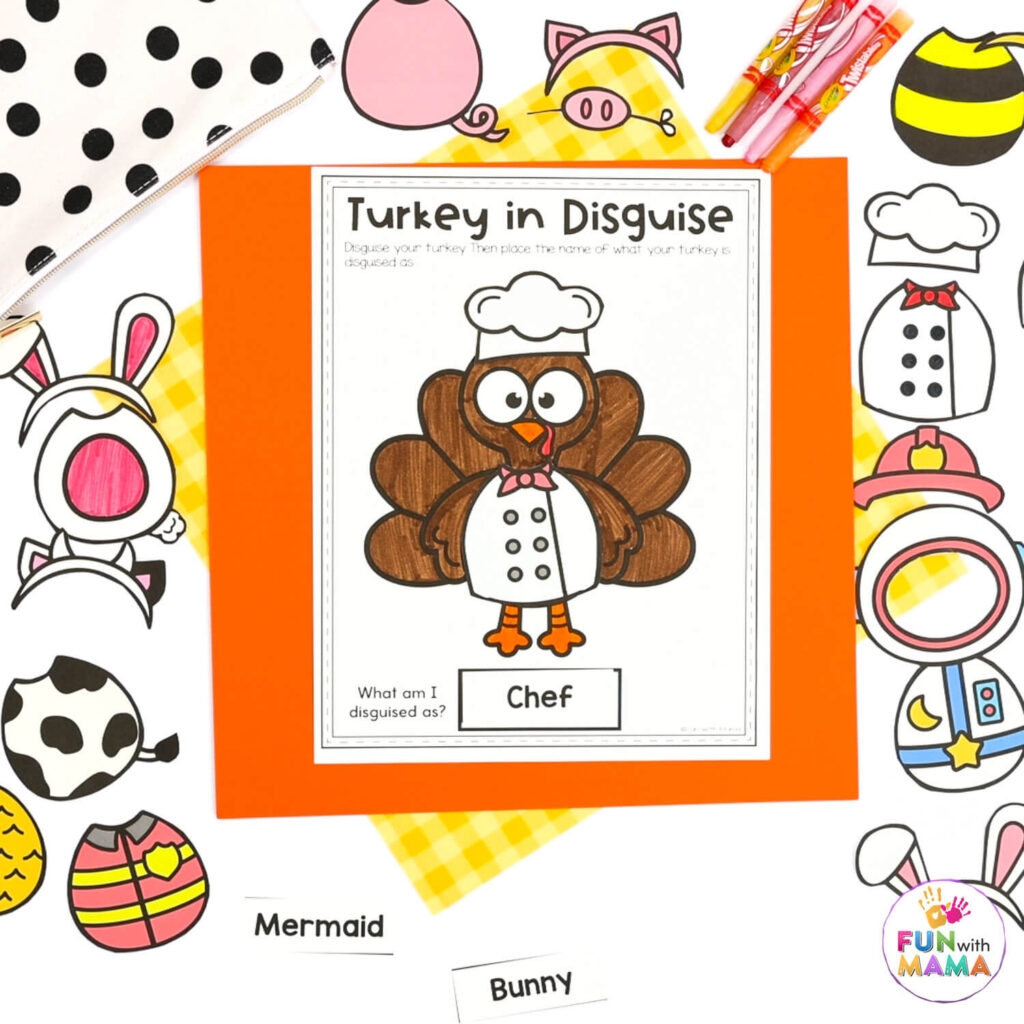 Turkey In Disguise Template Printable