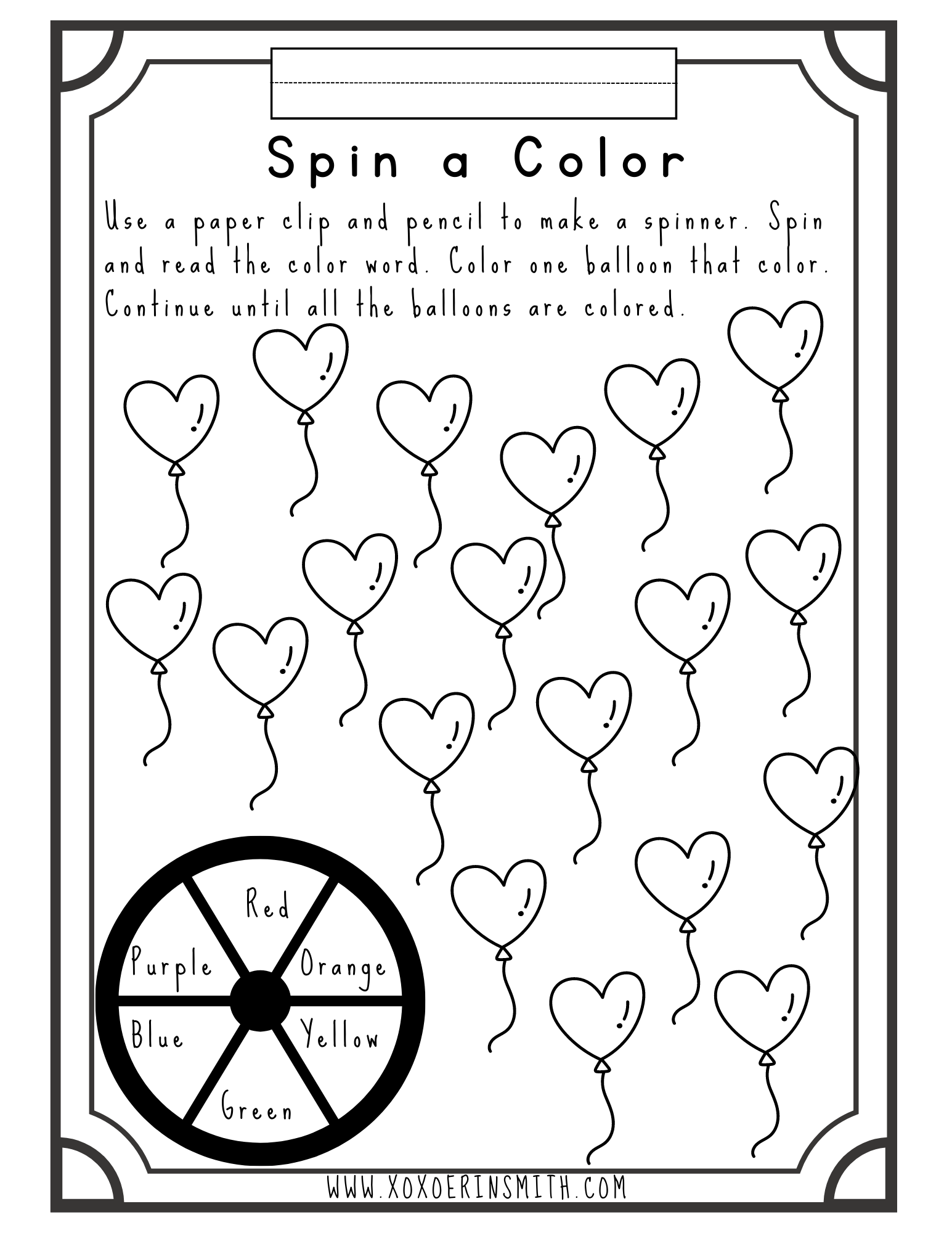 Free Printable Valentine Day Worksheets