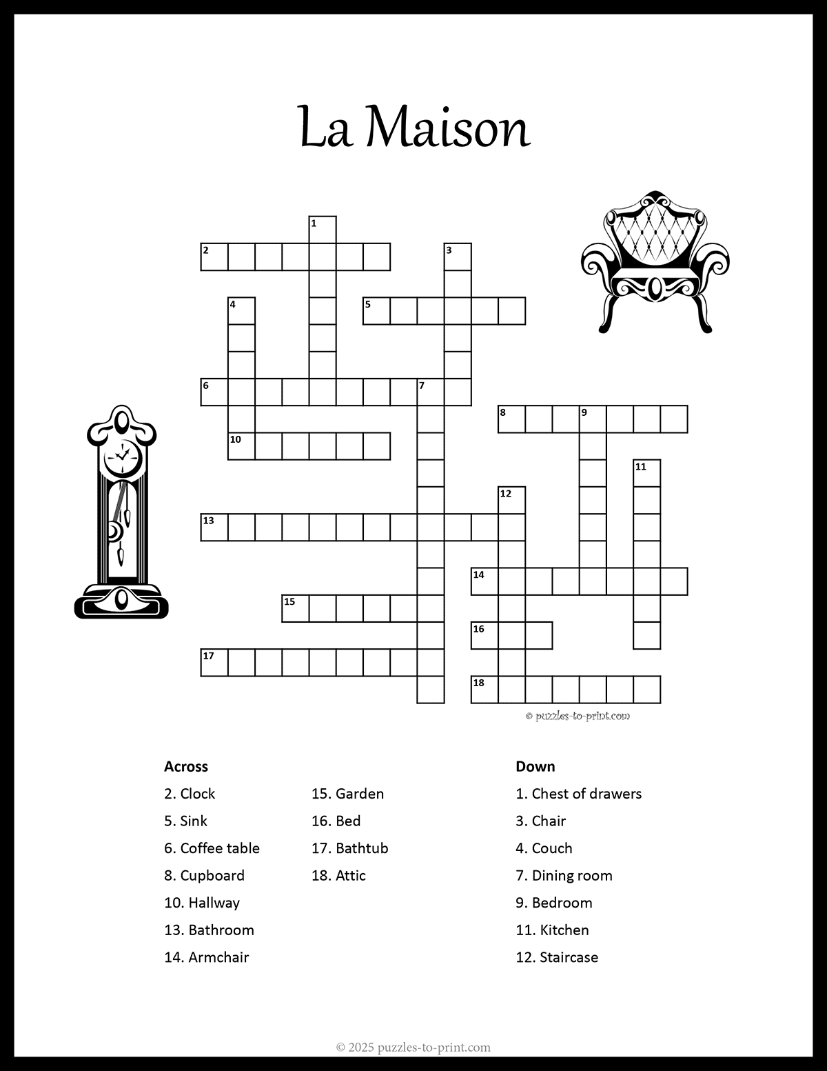 French House Crossword