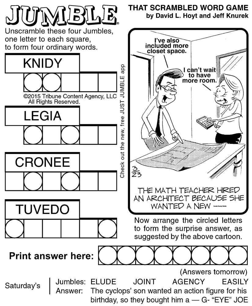 Printable Jumble Puzzles Free