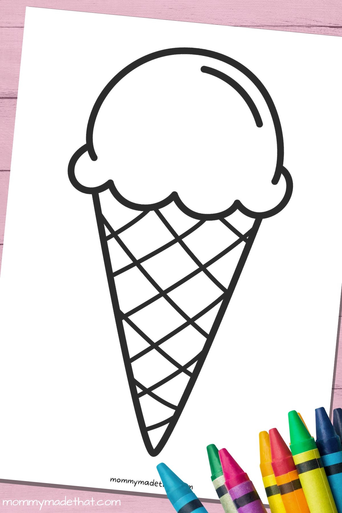 Free Printable Ice Cream Cone Template