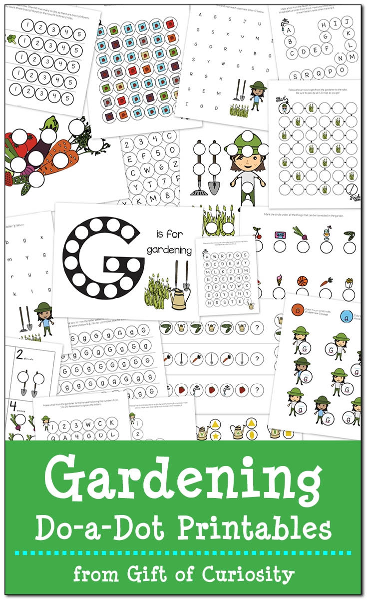 Preschool Gardening Worksheets Printable