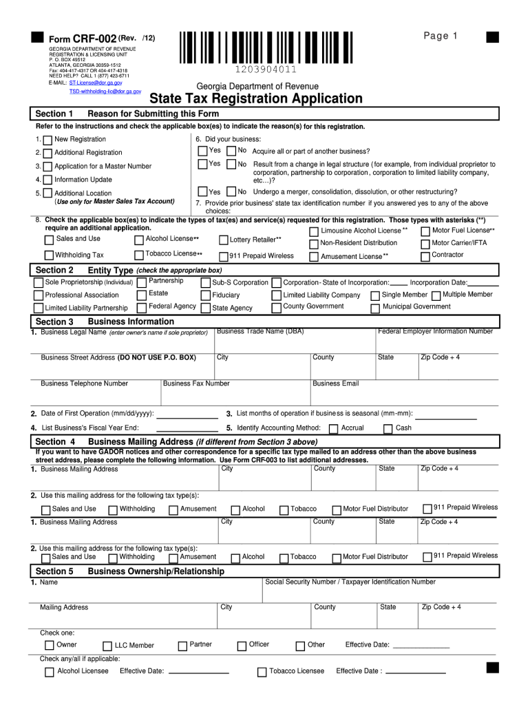 G4 Form 2024 Georgia