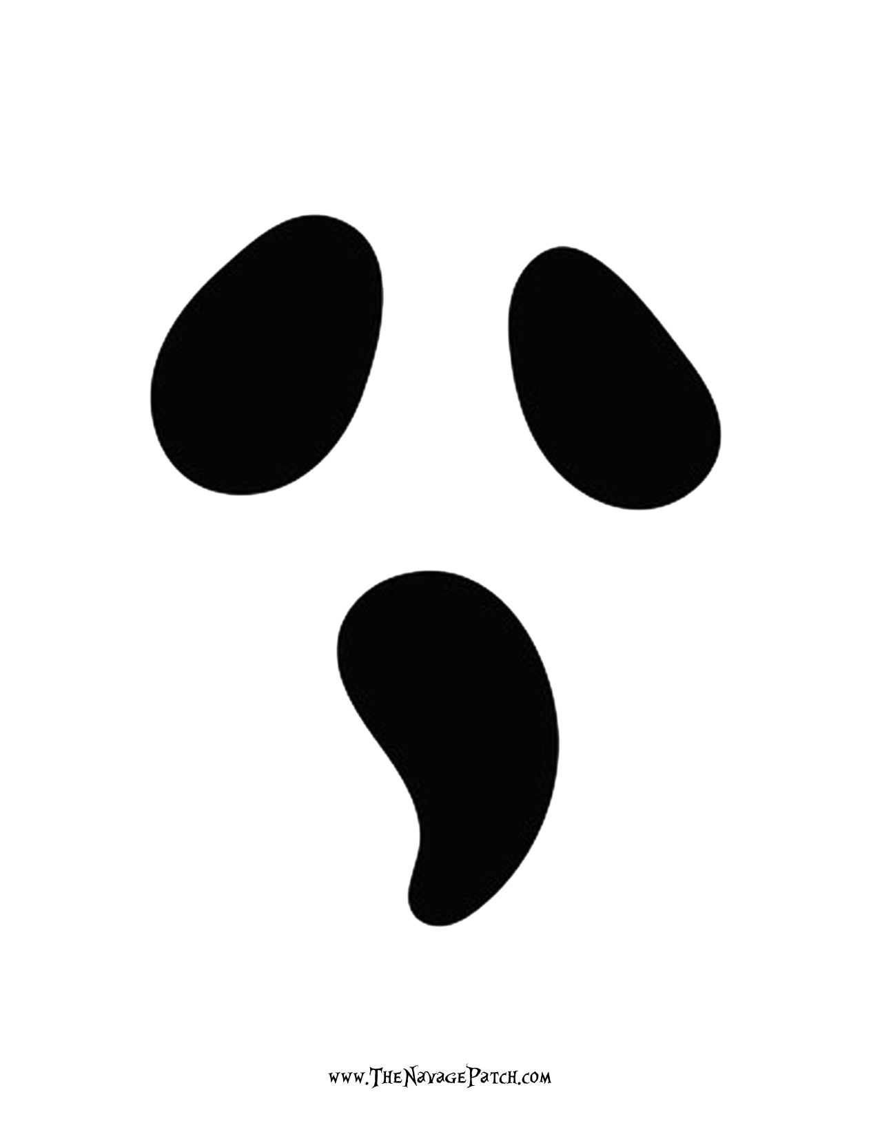 Ghost Faces Template Free Printable